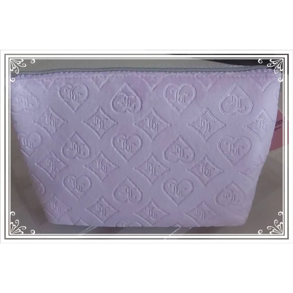NWT~JUICY COUTURE Lavender Travel/Cosmetics Zipper Bag with Toiletry Bottle